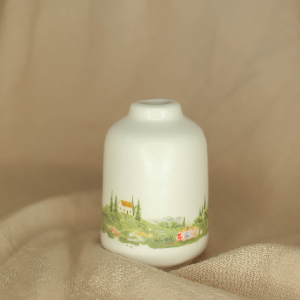 A Tea Party with a Teddy - Vase (Panoramic)