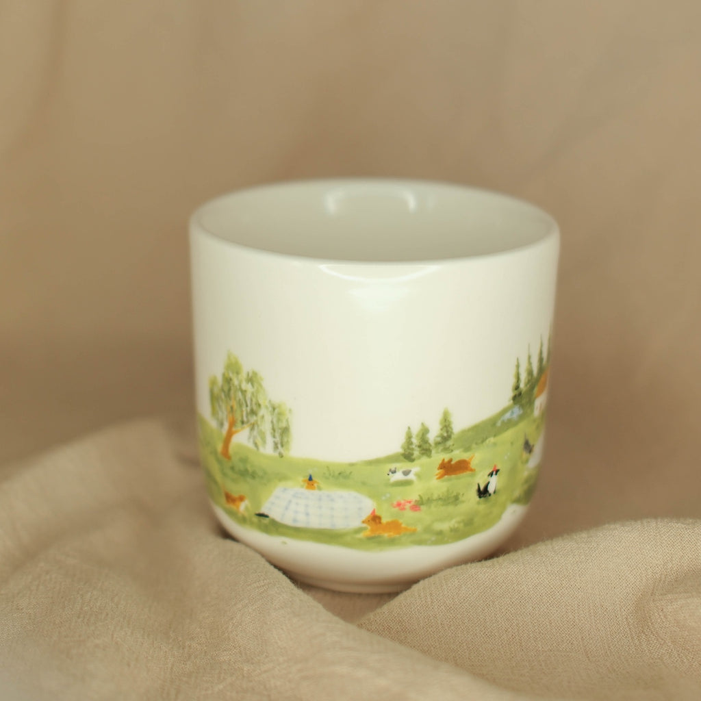 A Tea Party in Chaos - Cup (Panoramic)