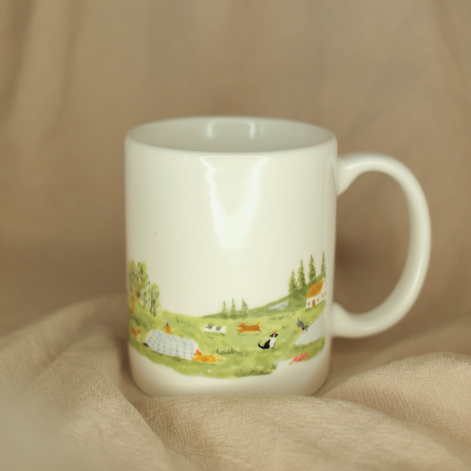 A Tea Party in Chaos - Mug (Panoramic)