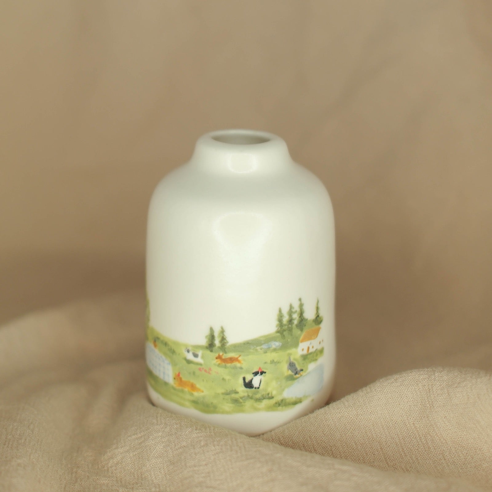 A Tea Party in Chaos - Vase (Panoramic)