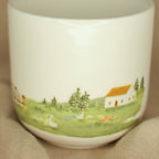 A Tea Party with a Mountain View - Cup (Panoramic)