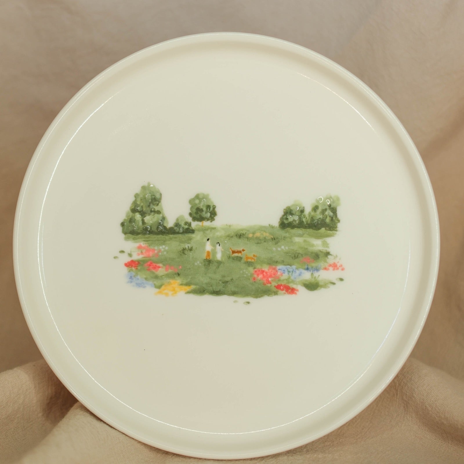 A Walk Among Flowers - Plate