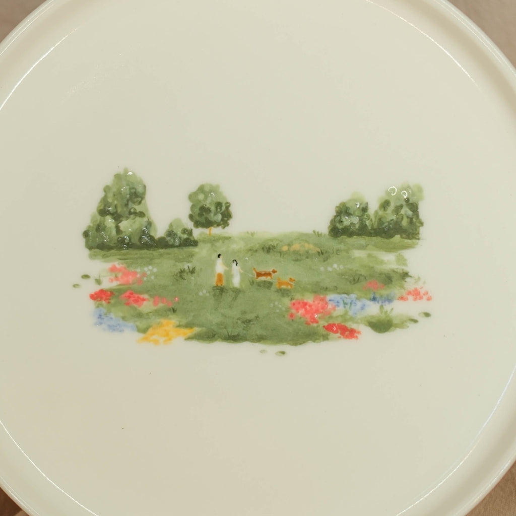 A Walk Among Flowers - Plate