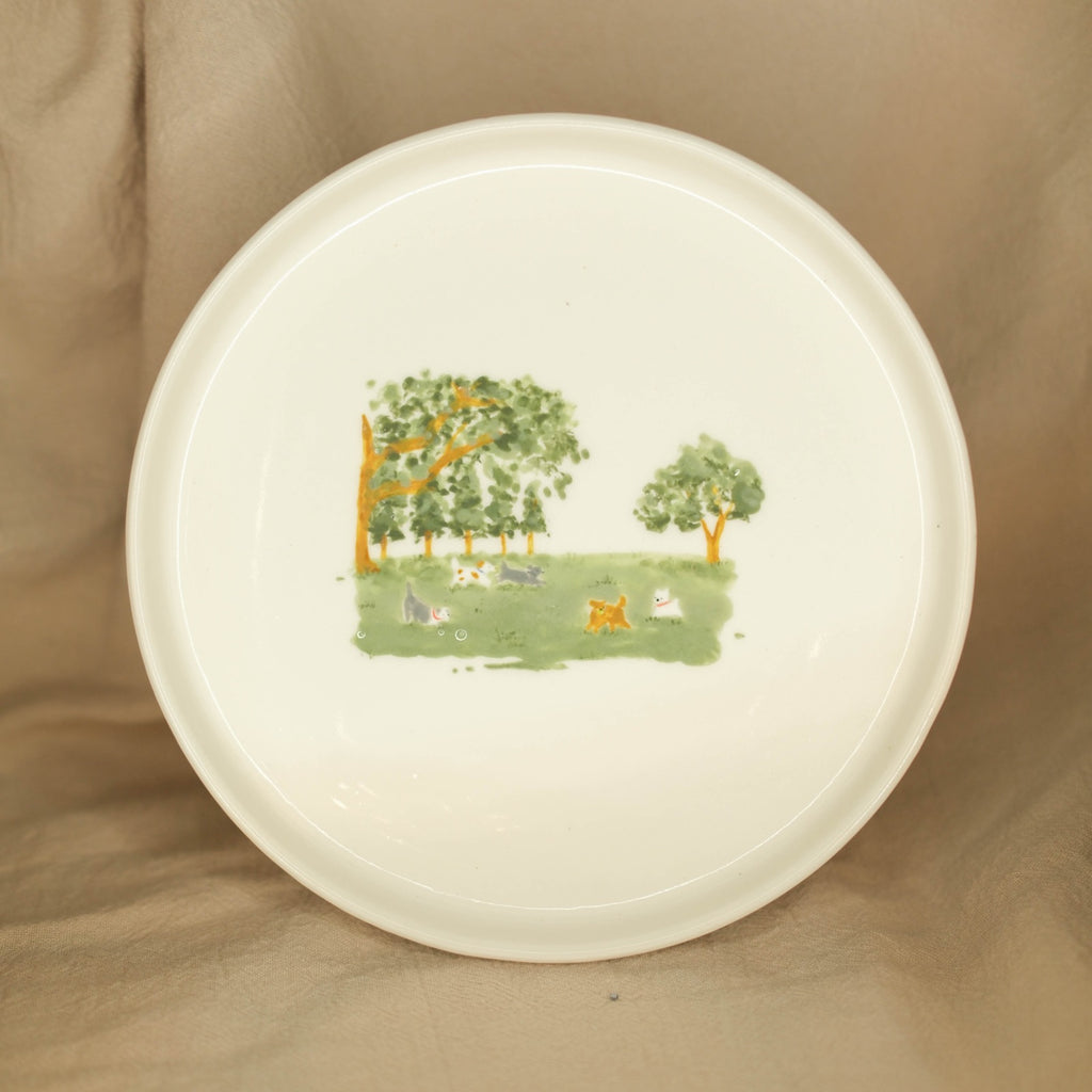 At the Dog Run - Plate