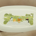 At the Dog's Birthday Tea - Long Plate