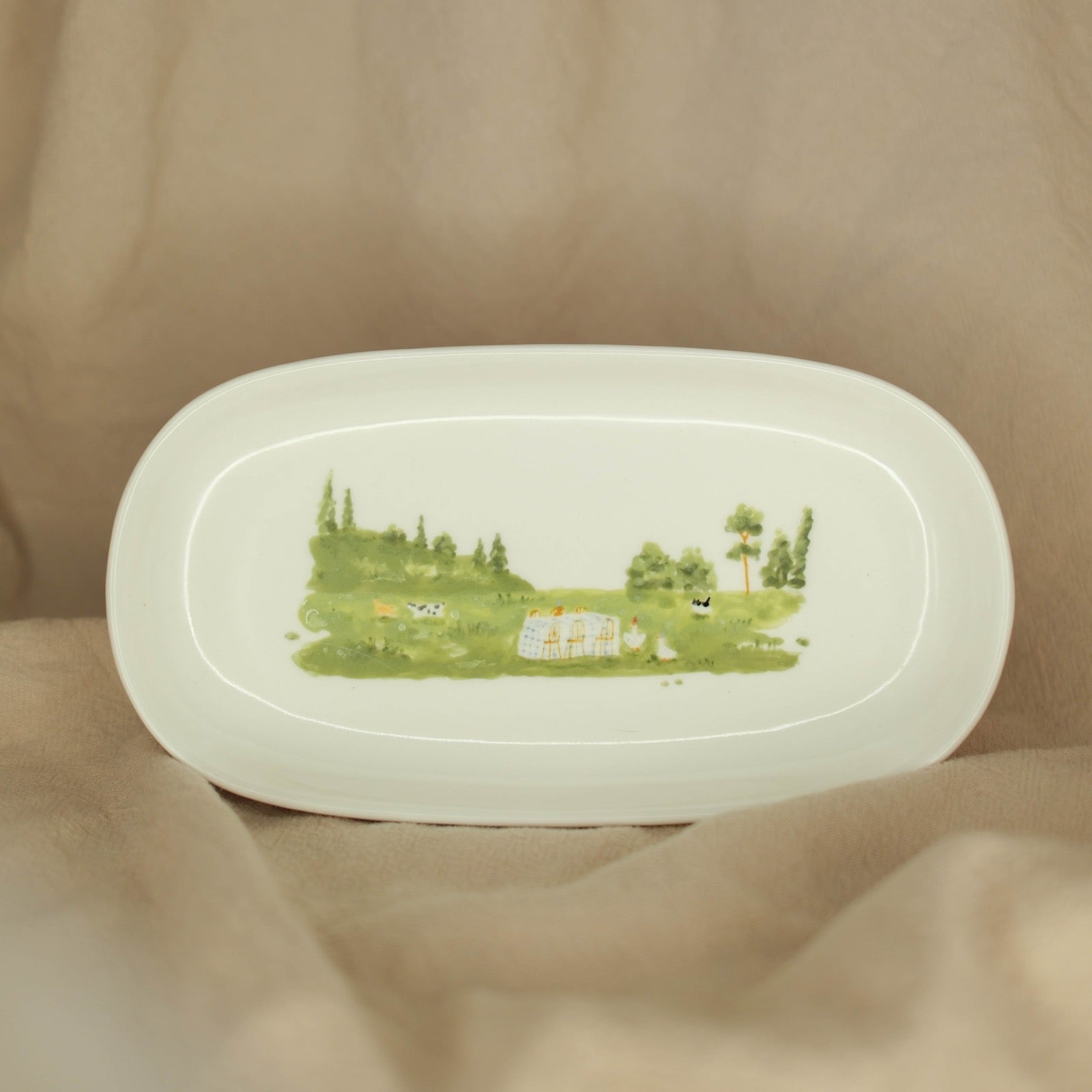 Going to the Dog's Birthday Tea - Long Plate