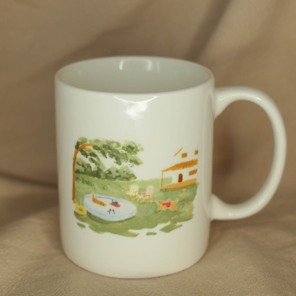 The Summer in the Backyard Pool - Mug