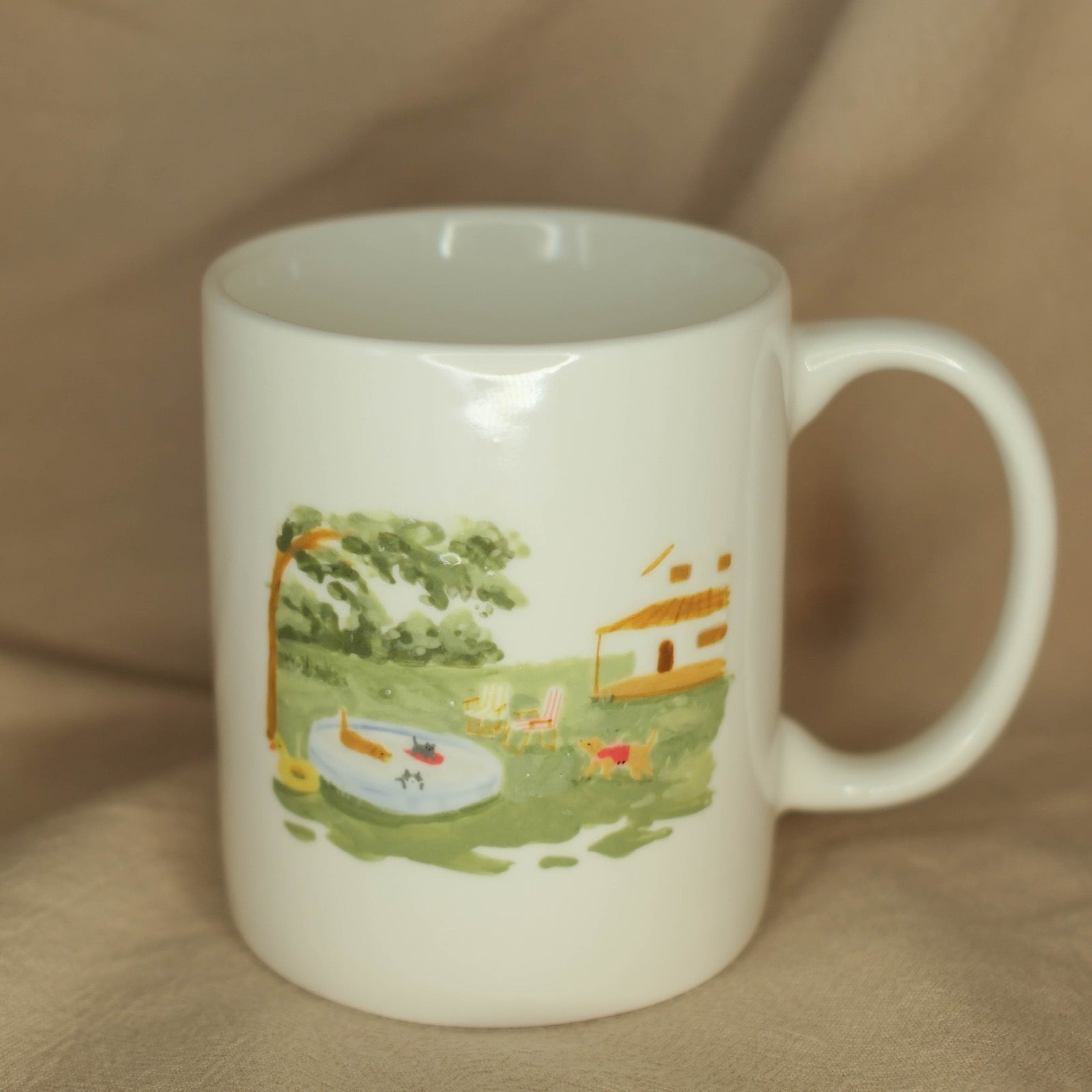 The Summer in the Backyard Pool - Mug