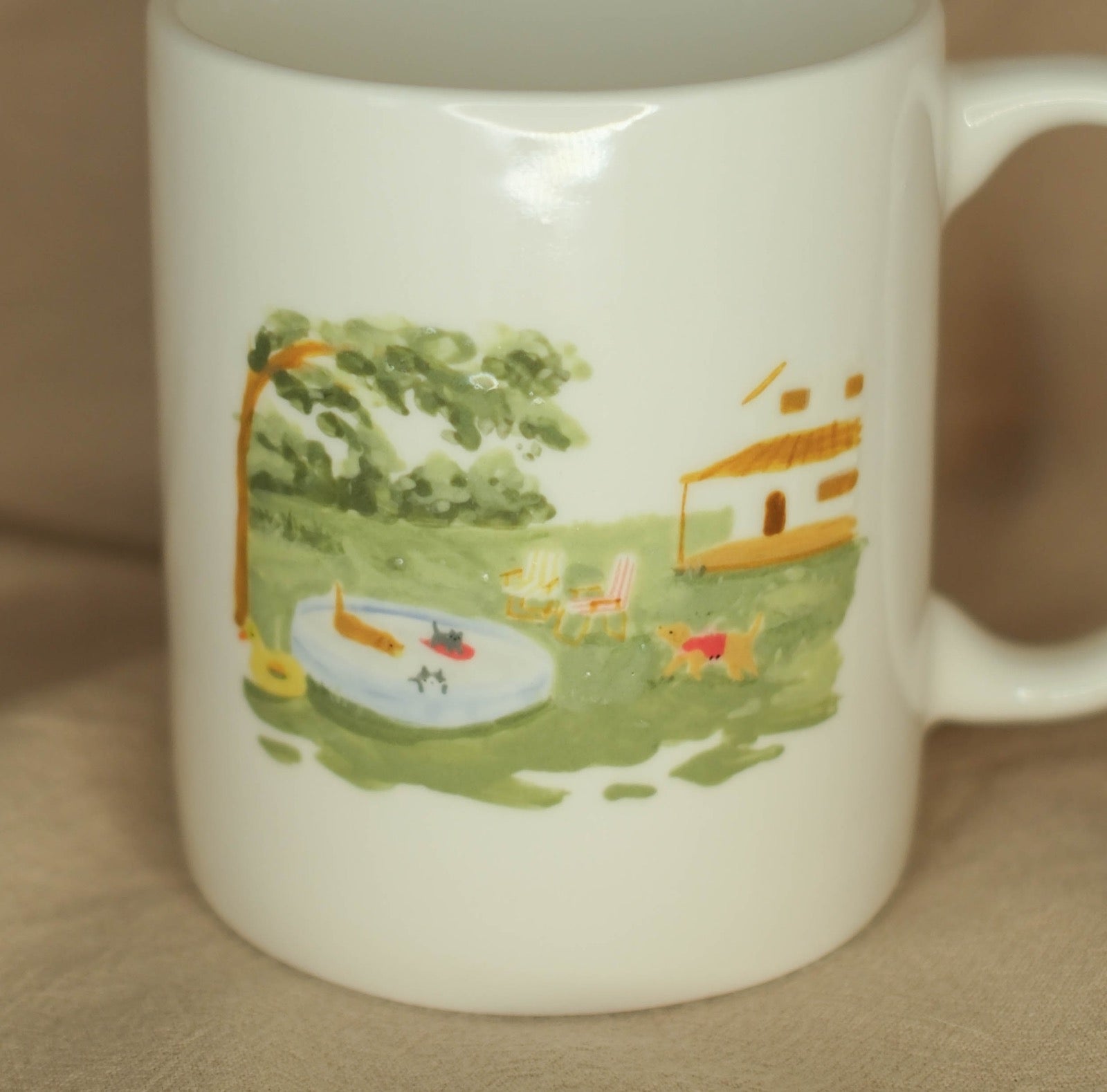 The Summer in the Backyard Pool - Mug