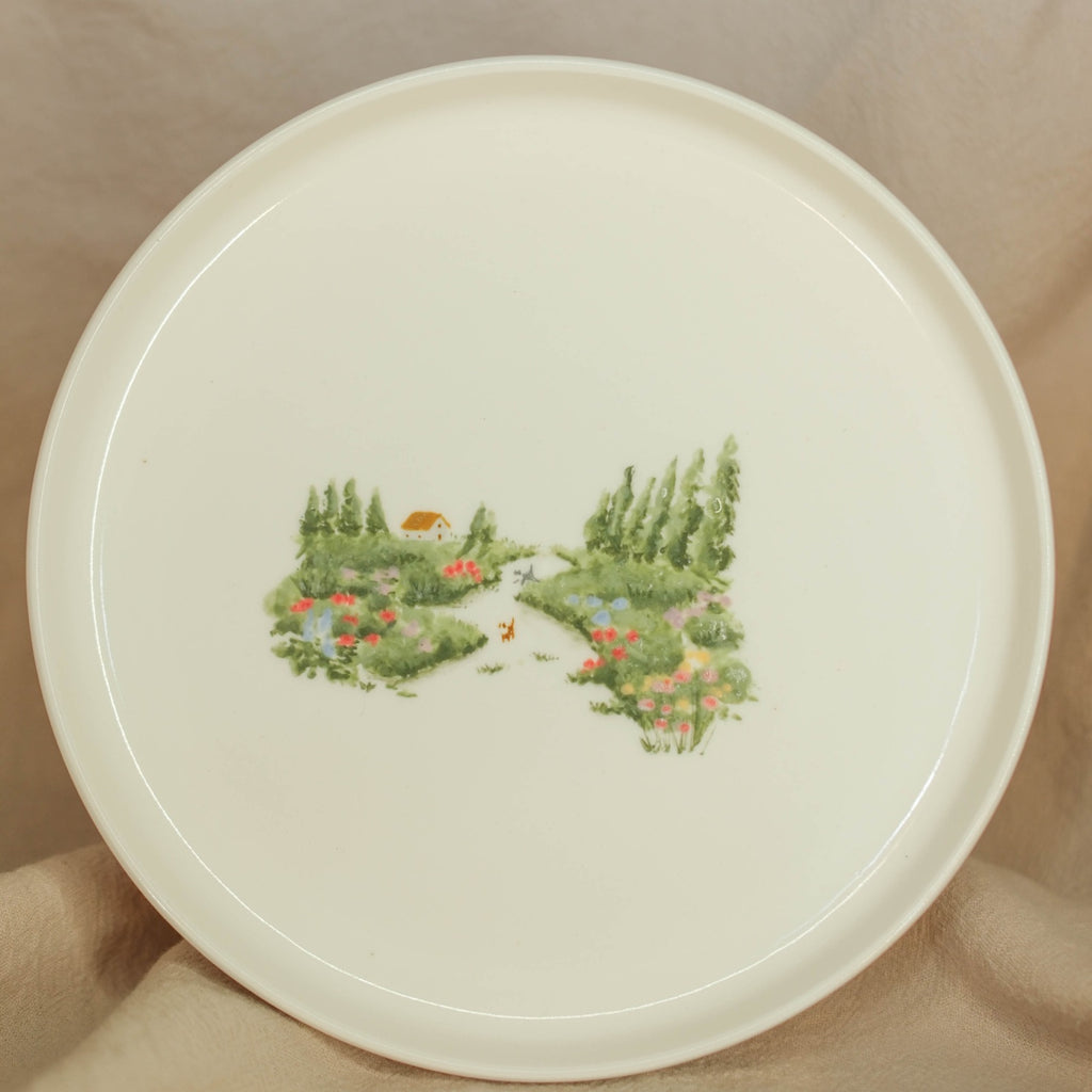 Through the Blooms - Plate