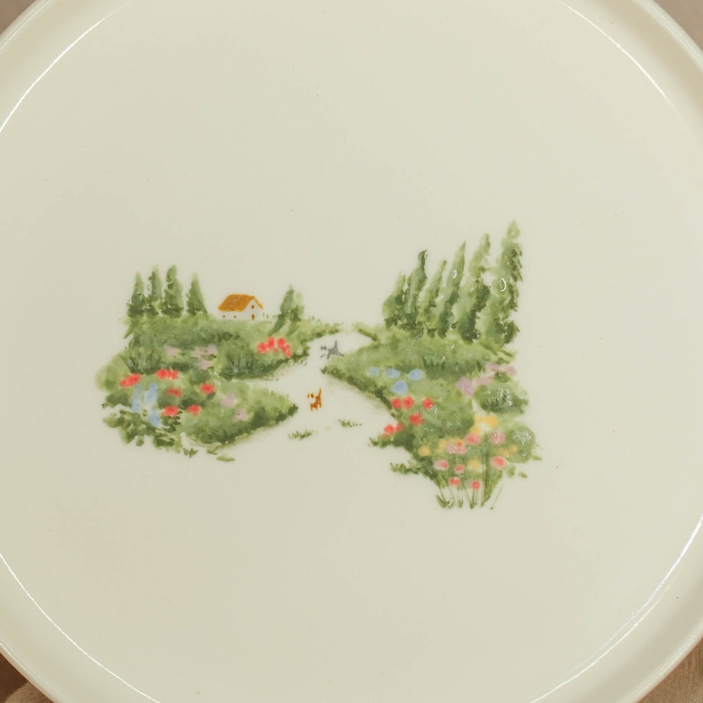 Through the Blooms - Plate