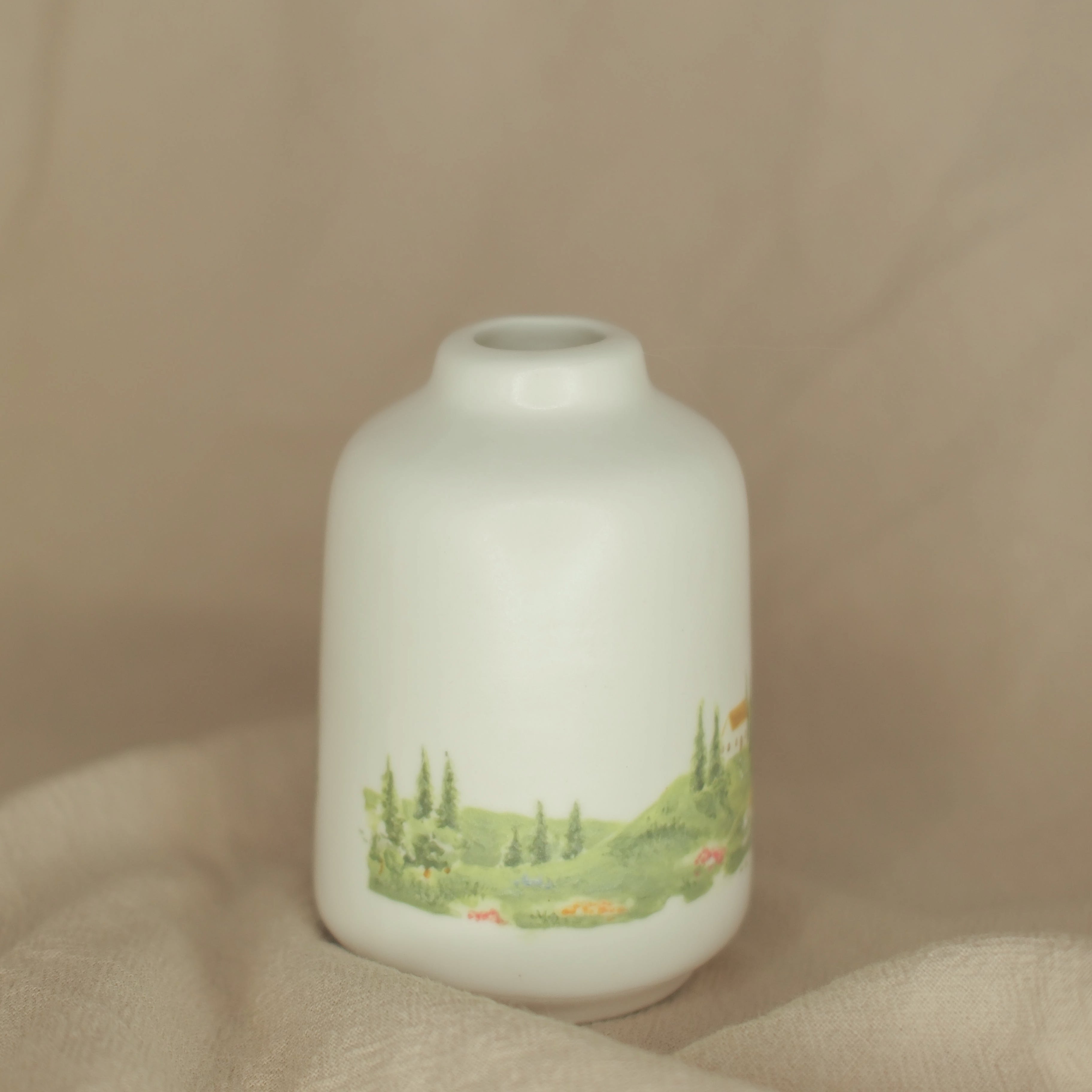 A Tea Party with a Teddy - Vase (Panoramic)